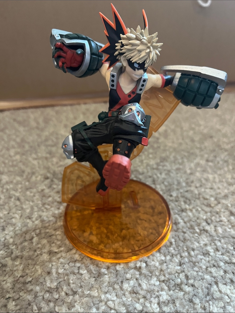Bakugo Action Figure - Black & Orange Hero Pose